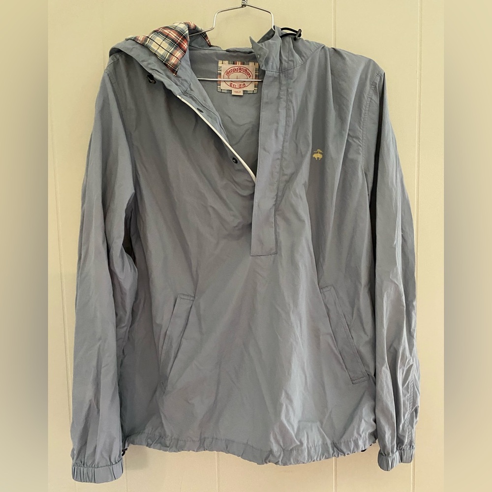 Brooks Brothers Hooded Rain Anorak Pullover